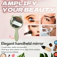 thumbnail image 5 of RAGUPEL Hand Mirrors with Handle,Compact Round Mirror 8.9"*4.7"*0.8" Handheld Mirror,Cat Face Hand Held Mirror,Style4, 5 of 7
