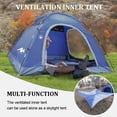 thumbnail image 5 of 3 Person Tents for Camping - KANCOKIT Outdoor Waterproof Dome Family Tents with Removable Rainfly, Breathable with 2 Doors & 2 Large Mesh Windows - Easy Set Up for Backpacking, Hiking, Travelling, 5 of 7