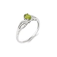 thumbnail image 3 of Gem & Harmony 1/2 Carat (Ctw) Peridot Ring in Sterling Silver for Women, 3 of 5