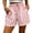 01 Pink, variant on Women's Wide Leg Summer Striped Beach Shorts, Loose High Waisted Business Casual Shorts with Pockets