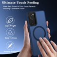 thumbnail image 2 of XUCP-Case for Samsung S20 FE, Magnetic [Compatible with MagSafe] Military Grade Protective Slim Translucent Matte Skin Smooth Phone Case for Samsung Galaxy S20 FE, Blue, 2 of 4