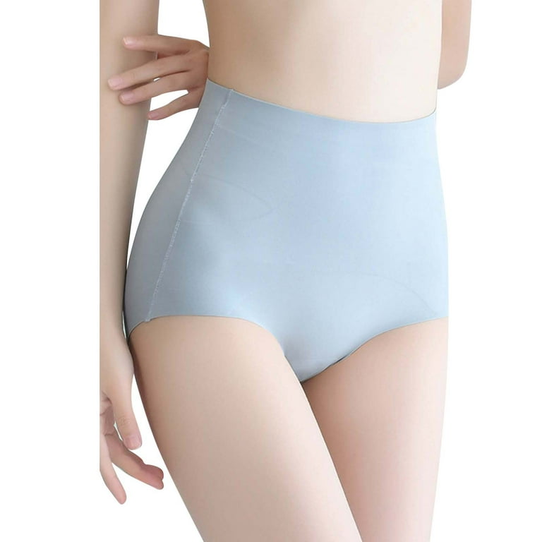 Frehsky shapewear for women tummy control Womens Lift Body Shaper High  Waist Double Abdominal Panties Waist Training Shapewear Light Blue