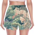 thumbnail image 3 of FORMRS Womens Swim Shorts Mesh Liner Quick Dry Casual Beach Board Bottom with Pockets, Sizes S-2XL, Floral Forest Pattern, 3 of 9