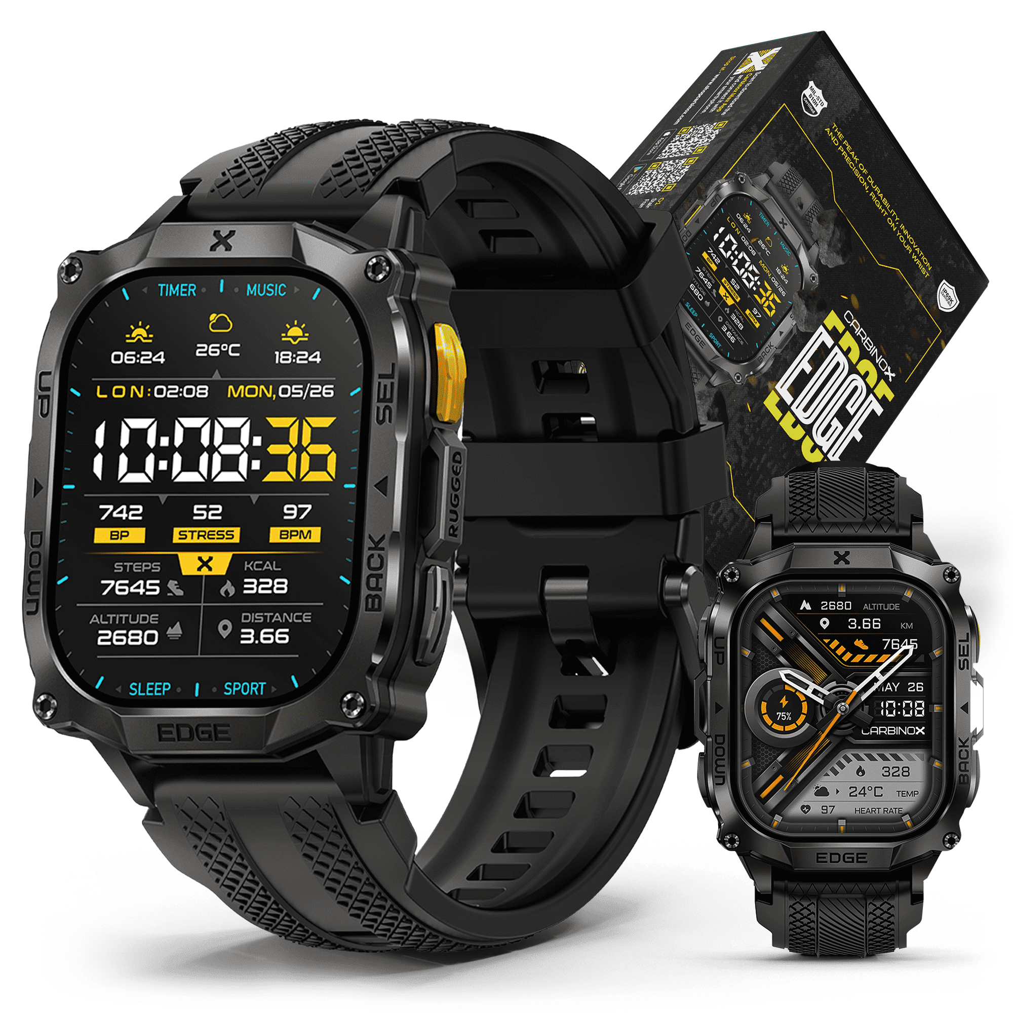 【新品未開封】 CSCAL ONLY THE BRAVE 64GB ブラック Amazon.com: CARBINOX Blaze Smart Watch with GPS – Rugged Fitness