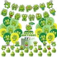 thumbnail image 2 of Cartoon Frog Prince Birthday Party Coloful HAPPY BIRTHDAY Letters Banner Cute Kids Theme Party Ballons Toys Set, 2 of 8