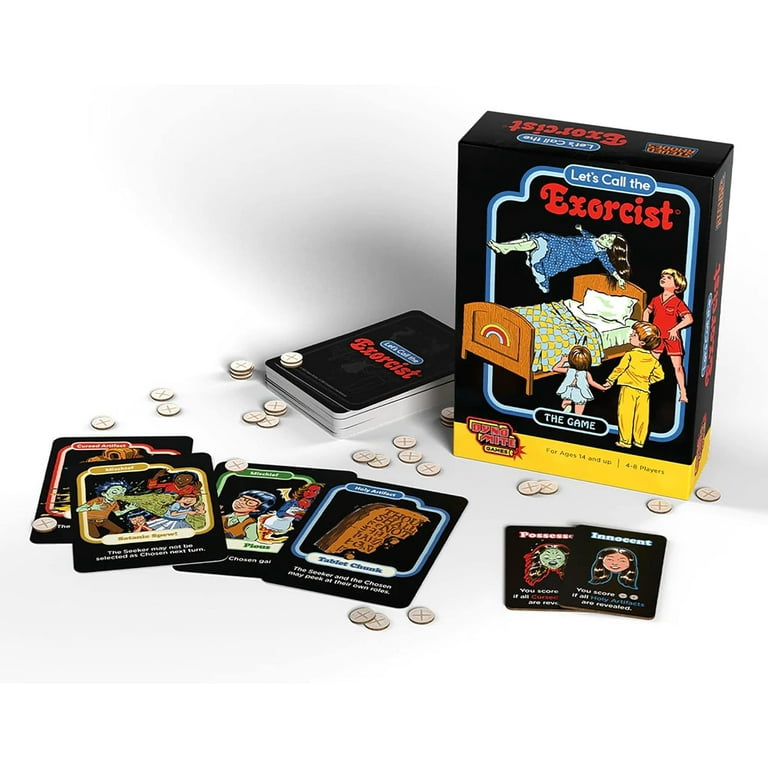 Cryptozoic Entertainment Let's Call The Exorcist: Steven Rhodes Games VOL. 2 - Dark Retro Social Deduction Game, Ages 14+, 4-8 Players, 20-45 Min (CZE29484) Cryptozoic Entertainment Let's Call The Exorcist: Steven Rhodes Games VOL. 2 - Dark Retro Social Deduction Game, Ages 14+, 4-8 Players, 20-45 Min (CZE29484)