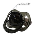 thumbnail image 4 of CutiePlusU Adult Sized Pacifier Dummy for Adult Babies-Crystal Butterfly Shape Big Shield 2 Pack- Black,White, 4 of 5