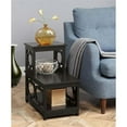 thumbnail image 3 of Home Square Chairside End Table in Espresso Wood Finish - Set of 2, 3 of 4