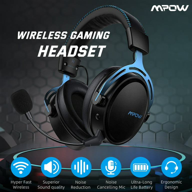 Mpow-auriculares inalámbricos Air 2,4G para videojuegos, cascos