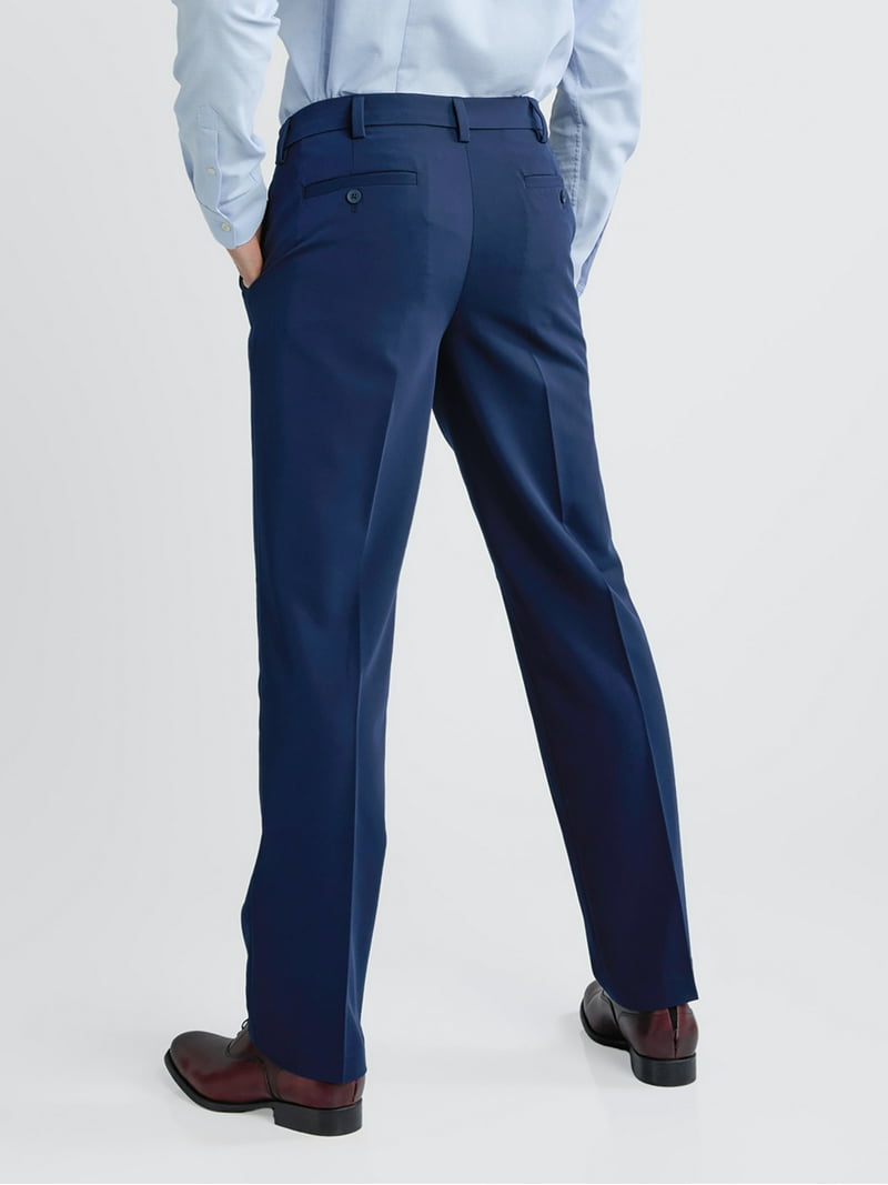 slim fit dress slacks Lucky Brand Men's Tan Dress Pant, Blue, 40 x 32