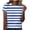 Blue, variant on Women's Striped Stripe T-Shirt Casual Loose Business Lightweight Hide Belly Summer Novelty Soft Blouse
