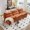Orange + 3 Seat, variant on 3 Seat Chair Sofa Lounge Set with Backrest, Fully Compressed Sofa Chairs for Living Room Bedroom Office, Polyester, White