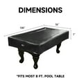 thumbnail image 4 of GSE Games & Sports Expert 7'/8'/9' Heavy Duty Leatherette Billiard Pool Table Cover. Tearproof & Waterproof Cover for Pool Table, Tennis Table (4 Colors Available), 4 of 8
