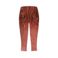 thumbnail image 4 of Womens Summer High Waisted Printing Capris Matching Slim Fitting Yoga Gym Pants, 4 of 7
