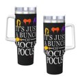thumbnail image 1 of Vaso Hocus Pocus de 40 oz con asa y tapa con pajita, taza aislada, botella de agua de acero inoxidable, taza de viaje, portavasos, regalo, 1 of 8