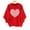 Pink, variant on Fznquz Womens Valentines Sweatshirts Red Crewneck Sweatshirt Love Heart Print Trendy Pullover