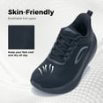 thumbnail image 3 of GOOBON Wide Toe Box Shoes Women Arch Support Walking Shoes for Plantar Fasciitis Wide Width Orthotic Tennis Sneakers, 3 of 7