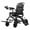 Black2, variant on SHUO Y Electric Wheelchair with Large Footrest, Lightweight Foldable Motorized Wheelchair, 12-Mile Range 500W Motor Portable Elderly Wheelchair