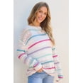 thumbnail image 4 of Redhotype Chic Striped Crochet Sweater: Comfy & Stylish Fit!, 4 of 8