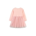 thumbnail image 4 of Bellafa 2-7T Girls Tulle Dresses Toddler Long Sleeve Sparkle Tutu Dress Kids Applique Party Dresses Christmas Gifts, 4 of 9