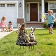 thumbnail image 6 of Easter Bunny Garden Insert, Easter Bunny Egg Outdoor Garden Yard Art, 11.8×7.8 Inch Waterproof Sun-Proof Holiday Landscaping Sign for Flower Bed Courtyard, 6 of 6