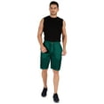 thumbnail image 5 of Inkmeso Casual Solid Elastic Waist Shorts For Men Loungewear With Pockets Cotton Short Pants, 5 of 7