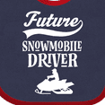 thumbnail image 4 of Inktastic Future Snowmobile Driver Snowmobiling Boys or Girls Baby Bib, 4 of 4