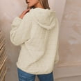thumbnail image 3 of Yokua Women Quilted Hoodies Casual Long Sleeve Sweatshirts Trendy Lightweight Pullover Tops with Pocket Comfy Fall Clothes, 3 of 8