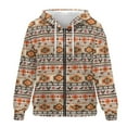 thumbnail image 3 of Garronmavis Vintage Aztec Women Fall Sweaters Hoodies Zip Up Long Sleeve Shirts Clothes Loose Comfy Women Oversized Sweatshirts Stylish Smooth Hoodies for Womens, 3 of 7