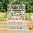 thumbnail image 4 of 5 Layers Acrylic Display Case, Bakery Display Case 360° High Transparency, Pastry Display Case for Bakery, Convenience Store, 4 of 12