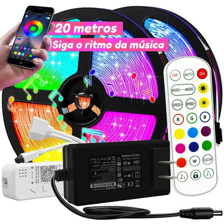 

Ledander Bedroom LED Light 49.2ft LED Light RGB Dimmable APP Control and IR Remote Control Extra Long Smart LED Light Strip with Music Sync Room Kitchen Party Decorative Light Strip