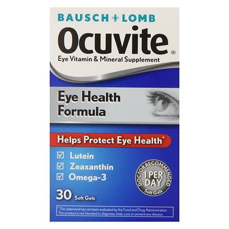 Ocuvite Eye Vitamin And Mineral Supplement Softgels 30 ea, 2 Pack