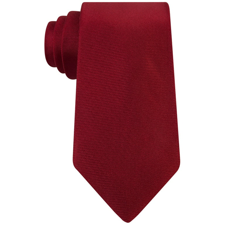 KaiLong Kailong Men's Hand-Made Silk Tie, Dark Red - NEW 