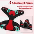 thumbnail image 4 of Arnés para perros Rabbitgoo, sin tirones, ajustable, rojo, para perros medianos, 4 of 8