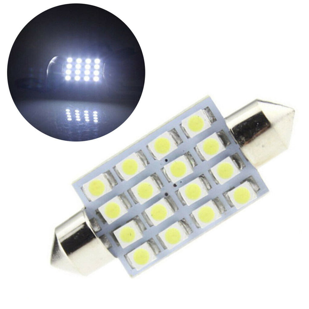 14Pcs/set LED Interior Package Kit For T10 36mm Map Dome License Plate Lights