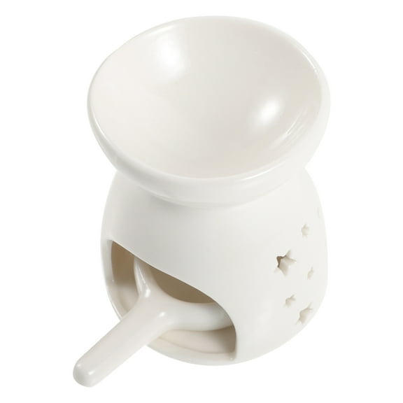 PTOOTP White Porcelain Ceramic Tealight Candle Holder for Aromatherapy and Home Decor, 1 Set