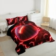 thumbnail image 3 of jejeloiu Ball Sport Theme Twin Comforter Sets,Rugby Game Gaming Bedding Set For Men Women Reversible 2pcs, 3 of 8