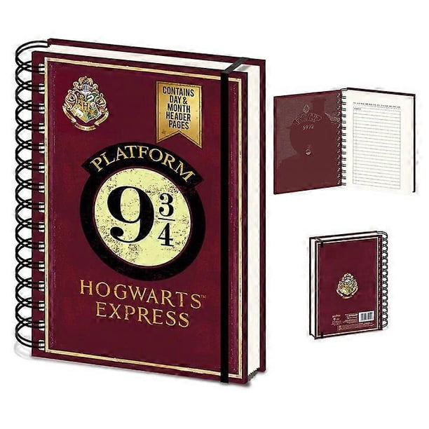 Harry Potter Platform 9 3/4 A5 notebook 1.8 cm x 21 cm x 15.5 cm B Burgundy 1.8cm x 21cm x 15.5cm