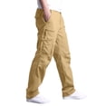 thumbnail image 4 of Rugged Utility Pants for Everyday Outdoor Wear with Multiple Pockets and Practical Mid Rise Comfort in Straight Loose Fit Trousers, 4 of 4