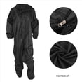 thumbnail image 3 of 2X Impermeable de Motocicleta de Moda/Impermeable Combinado/Overol Hombres y Mujeres Traje de Lluvia de Fisión Abrigo de Lluvia Talla XL Negro, 3 of 5