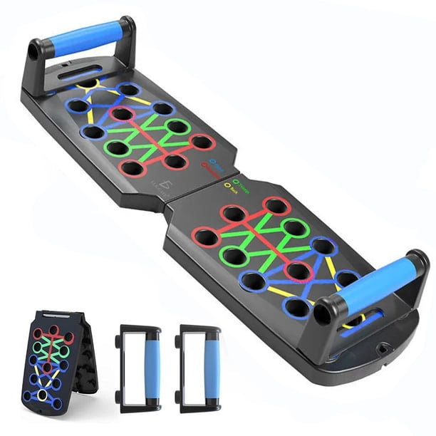 Tabla de ejercicios Push-up lagartijas portátil, multifunción plegable 10 en 1