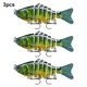 thumbnail image 3 of Naiovety Paquete de 3 señuelos de pesca de plástico de agua salada cebo falso atracción al aire libre Swimbaits artificiales Crankbait accesorio 10cm Pescar tipo 4 Naiovety OD023723-04, 3 of 6