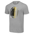 thumbnail image 2 of Men's Starter Heather Gray Pittsburgh Steelers Half Helmet Logo T-Shirt, 2 of 3