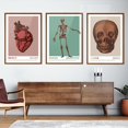 thumbnail image 5 of Vintage Spooky Poster Ghost Skull Crow Bats Spider Pumpkin Prints Canvas Painting Wall Art Picture Halloween for Room Home Decor, 5 of 5