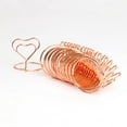 thumbnail image 5 of HEMOTON 10pcs Heart Shape Place Memo Holder Lovely Wire Table Number Holders with Base for Restaurant Wedding Banquet (Rose Gold), 5 of 8