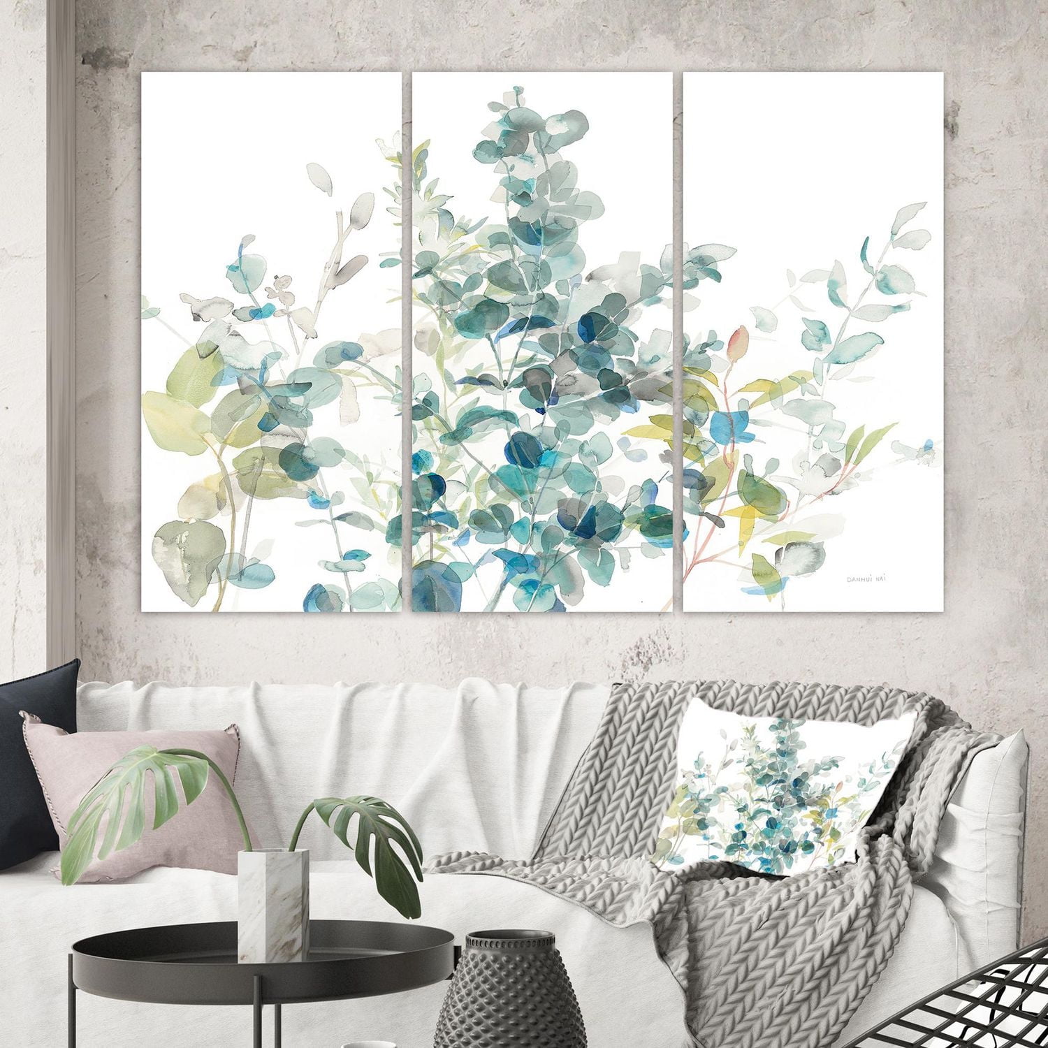 Designart Eucalyptus Natural Element Canvas Wall Art
