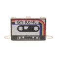 thumbnail image 1 of Bandolera Renabro Retro con forma de radio con diamantes de imitación para mujer, 1 of 7