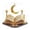A 15CM, variant on 2D Acrylic Desktop Ornament - Lavishly Decorated Book with Ornate Minarets for Elegant Decor and Relaxation