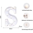 thumbnail image 3 of FYBTO LED Letter Lights Alphabet Light Up Sign for Night Light Home Party Birthday Wedding Bar Decoration (L), 3 of 3