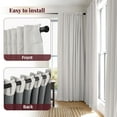 thumbnail image 4 of 100% Blackout Curtains 2 Panels Set, Thermal Insulated Linen Textured Blackout Drape for Bedroom, Back Tab/Rod Pocket Curtains, Beige W50" X L96", 4 of 7